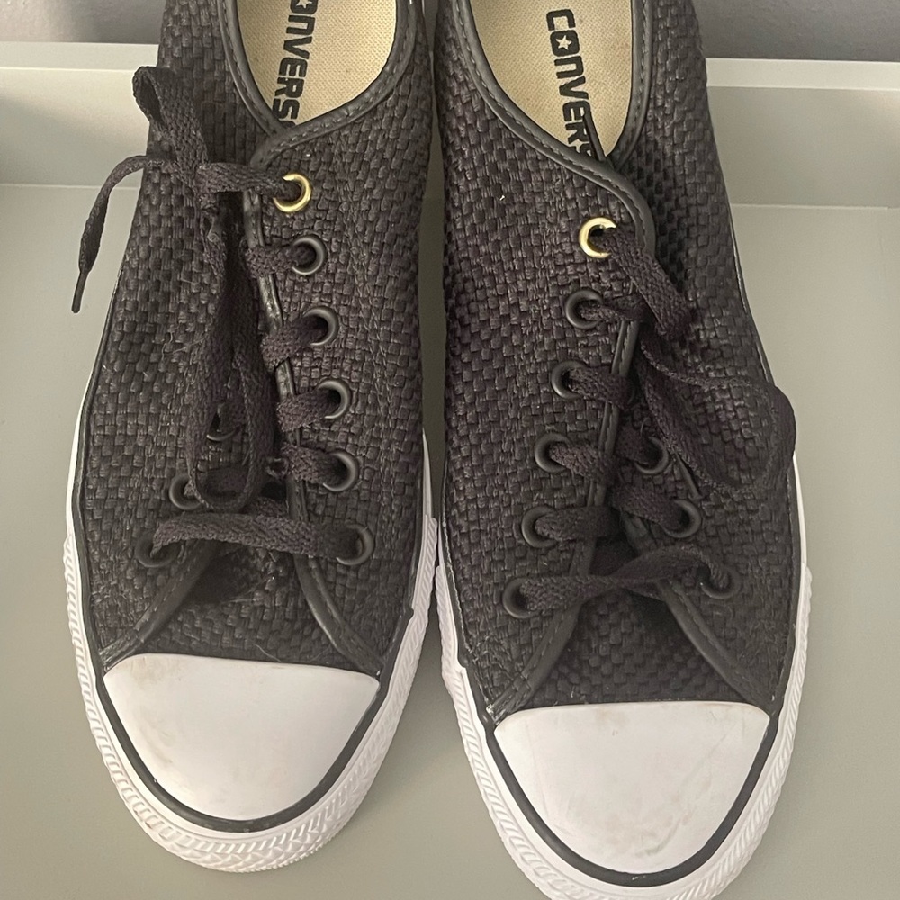 Converse All Star black weave shoe